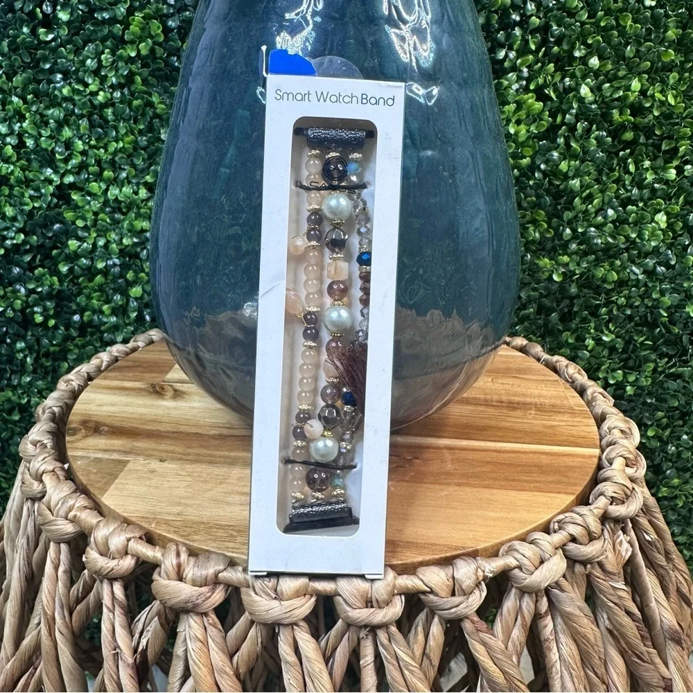 Earthy tone stretchy gunmetal apple watch‎ band NIB 38MM